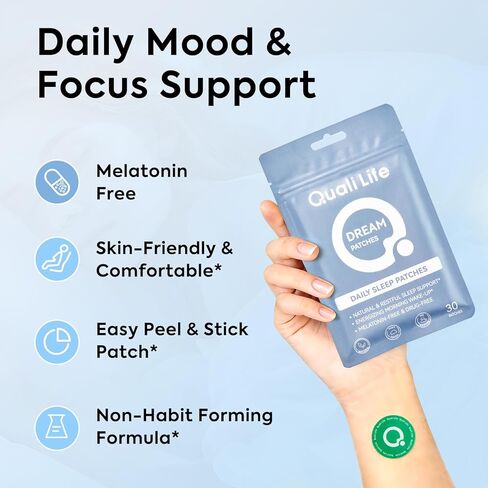Dream Patches for Adults Without Melatonin, Sleep Patches with Ashwagandha, Sleep Aid Support Long-Lasting Night, Relax & Wake Up Refreshed for Men & Women - 30 Pack in Saudi Arabia