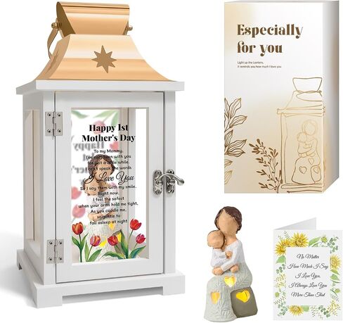 Homazing First Mothers Day Birthday Gifts for New Mom, Daughter, Daughter in Law - 1st Time Mothers Day Gifts Lantern - New Mom Gifts First Time Mother Presents in Saudi Arabia