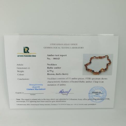 AmberSky Genuine Amber Necklace From Baltic Sea Made With Polished Lemon and Violet Agate 38 cm (15 inches) Yellow in Saudi Arabia