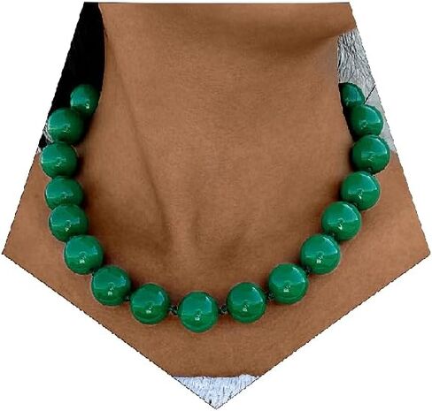 Chunky Beaded Necklace for Women Resin Beaded Necklace Colorful Statement Necklace Summer Minimalistic Acrylic Beads Necklace Beach Jewelry Accessories in Saudi Arabia