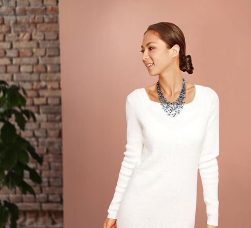 AeraVida Women's Elegant & Unique Cultured Freshwater Black Pearls & Crystal Beads Mult-Strand Layered Statement Necklace for Evening Wear & Ocean Style with a Vintage Vibe in Kuwait