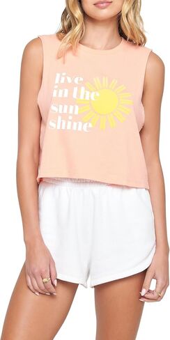 Spiritual Gangster Women's Sun Shine Callie Crop Tank in Kuwait