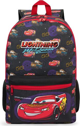 Get Trend Disney Pixar Cars Kids Backpack, Lightning McQueen Boys Lightweight 18 in Book Bag, Padded Straps Travel School Bag (Multi Cars) in Kuwait
