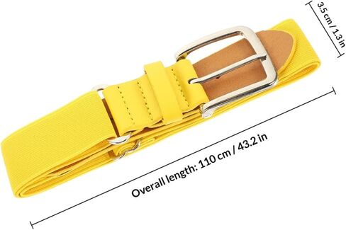 TEHAUX Elastic Baseball Belt for Youth and Adults, Adjustable Imitation Leather Softball Waist Belt, Unisex Sports Accessory for Outdoor Team Sports Random Color in Saudi Arabia