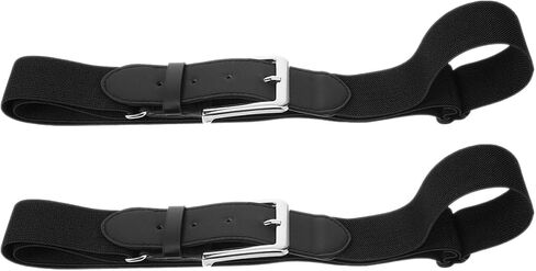 minkissy 2pcs Adjustable Elastic Baseball Protective Belt for Men and Women, Stretch Sports Waistband for Softball, Football, Outdoor Activities, Black in Kuwait