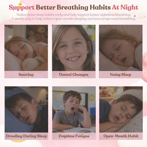 Anti-Snoring Chin Strap, Small Size Chin Strap for Sleeping, Flexible & Adjustable to Reduce Snoring, Breathable Anti Snoring Device, Effective Sleep Aid Headband (Pink) in Saudi Arabia