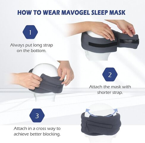 Cotton Sleep Mask for Side Sleepers with Contoured Nose Design, Blackout Eye Mask for Sleeping, Soft Breathable Light Blocking for Men Women, Full Coverage Eye Mask with Ear Covers for Travel in Saudi Arabia