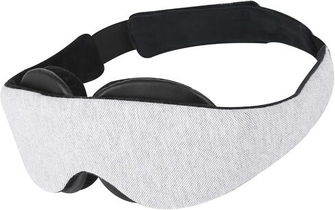 2026 Upgraded Sleep Mask for Dry Eyes, Moisture Goggles for Dry Eye Night, 100% Blackout Hydrating Sleep Goggles, Adjustable Strap, Soft Reusable Eye Mask for Sleeping & Travel – Grayish White in Kuwait