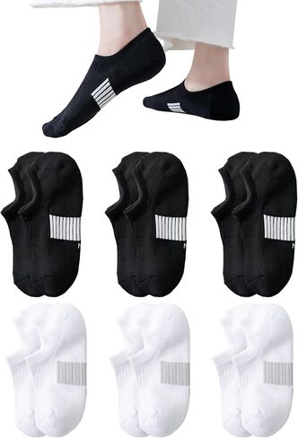 No Show Socks Women Low Cut Non Slip Athletic Cotton Invisible Women Sock Ankle Socks For Women in Saudi Arabia