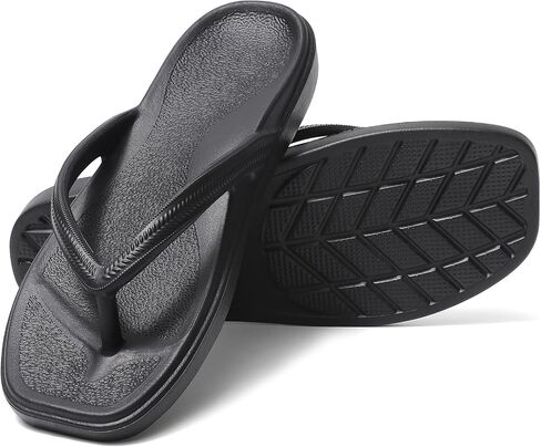 TIKVAW Kids Flip Flops with Arch Support - Square Toe Sandals, Lightweight Quick-Dry for Youth Boys Girls in Saudi Arabia
