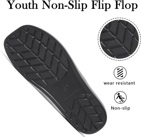 TIKVAW Kids Flip Flops with Arch Support - Square Toe Sandals, Lightweight Quick-Dry for Youth Boys Girls in Saudi Arabia