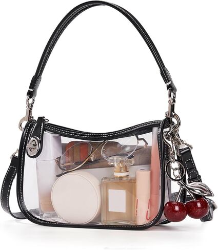 Clear Bag for Stadium Events Clear Purse for Women Stadium Swinger Bag for Events, Concert, Work | clear in Saudi Arabia