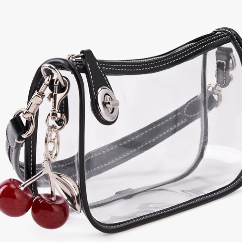 Clear Bag for Stadium Events Clear Purse for Women Stadium Swinger Bag for Events, Concert, Work | clear in Saudi Arabia