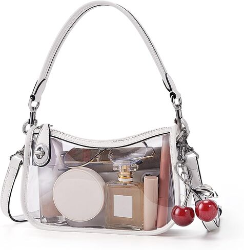Clear Bag for Stadium Events Clear Purse for Women Stadium Swinger Bag for Events, Concert, Work | clear in Saudi Arabia