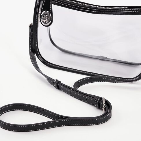 Clear Bag for Stadium Events Clear Purse for Women Stadium Swinger Bag for Events, Concert, Work | clear in Saudi Arabia