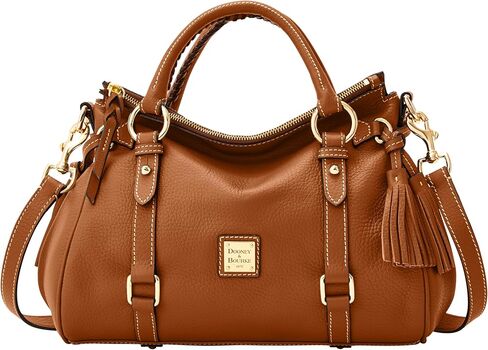 Dooney & Bourke Satchel Bags for Women, Pebble Grain Leather Handbag with Adjustable Shoulder Strap in Kuwait