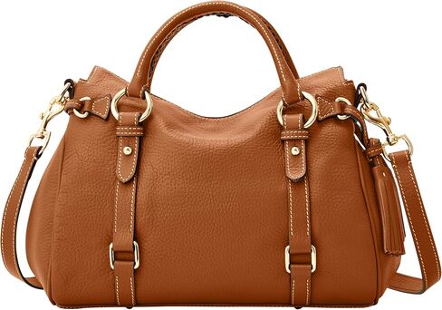 Dooney & Bourke Satchel Bags for Women, Pebble Grain Leather Handbag with Adjustable Shoulder Strap in Kuwait