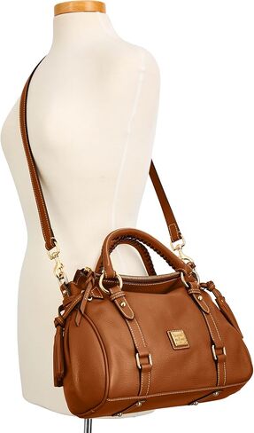 Dooney & Bourke Satchel Bags for Women, Pebble Grain Leather Handbag with Adjustable Shoulder Strap in Kuwait