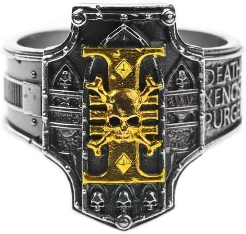 Deathwatch Gold Open Ring, Adjustable Collectible for Men & Fans Warhammer 40K in Saudi Arabia