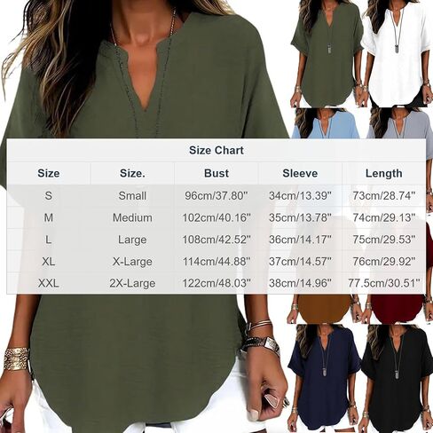 Women's T Shirt V Neck Short Sleeve Beach Casual | Womens Tops Short Sleeve V Neck T Shirts Summer Beach Vacation Clothes Casual Loose Fit Tops in Kuwait