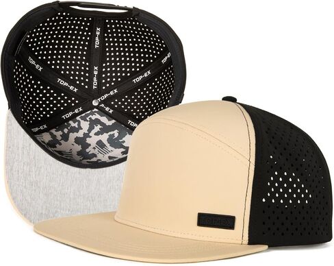 قبعة بيسبول مسطحة من UVCoolix™ ذات عصابة رأس تبريد، حماية من الشمس مسامية، قبعة Snapback ذات أداء مقاوم للماء في الهواء الطلق in Saudi Arabia