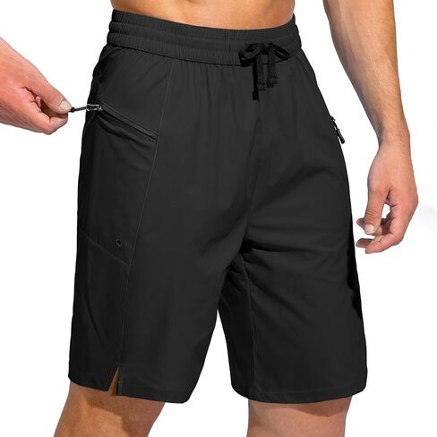 Mens Swim Shorts Quick Dry Board Shorts with Zipper Pockets – Lightweight Beach Bathing Suit in Kuwait