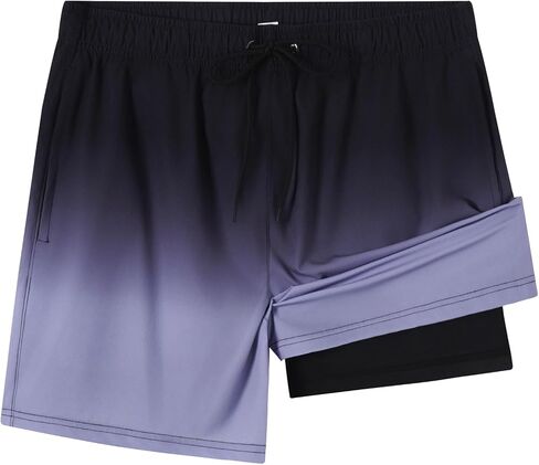 Men's Swim Trunks Board Shorts - Quick Dry Beach Shorts for Men, Swimming Surfing Vacation with Drawstring in Saudi Arabia