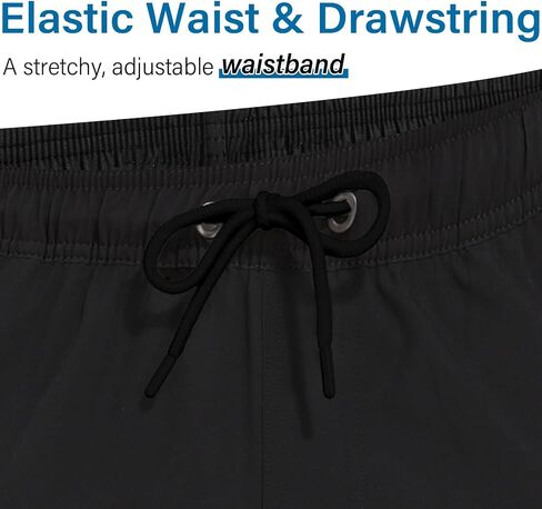 Mens Swim Trunks Swimsuits Board Beach Shorts with Compression Liner 7'' Inseam Quick Dry Board Trunks 1 Pack Swimwear in Kuwait
