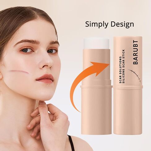 2Pcs Silicone Scar Stick, 60% Scar Solutions for Face and Body Skin, Gentle Ingredients on All Skin Types, Lightweight & Easy to Apply in Saudi Arabia