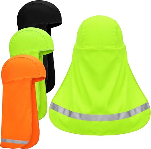 4 Pcs Hard Hat Sun Shade with Reflective Strip Hard Hat Neck Shade Quick Dry Sun Neck Protector for Outdoor Activities in Kuwait