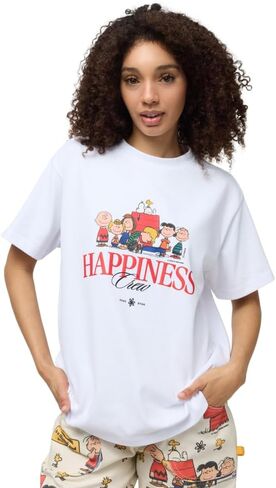Samii Ryan Women's Happiness Crew Oversized Tee in Saudi Arabia