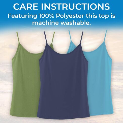 SAGEFINDS Women’s Camisole | Basic Tank Top | Adjustable Spaghetti Straps | Silky Soft Cami in Kuwait