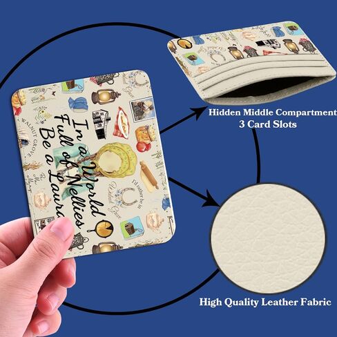 TSOTMO Library Book Merch Prairie Life Gift for Bookish Book Lovers Card Organizer Nostalgic Little House Gift (Laura Wallet) in Kuwait