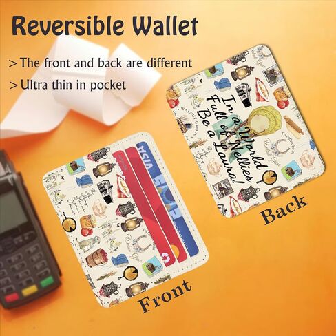 TSOTMO Library Book Merch Prairie Life Gift for Bookish Book Lovers Card Organizer Nostalgic Little House Gift (Laura Wallet) in Kuwait