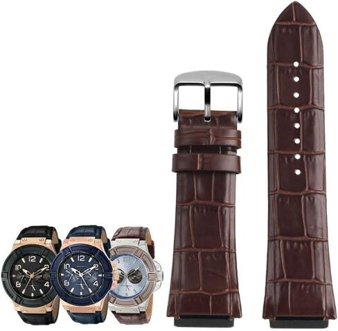 Genuine Leather Watch Strap For GUESS W0040G3/W0040G5/W0247G3 Watch Bracelet in Saudi Arabia