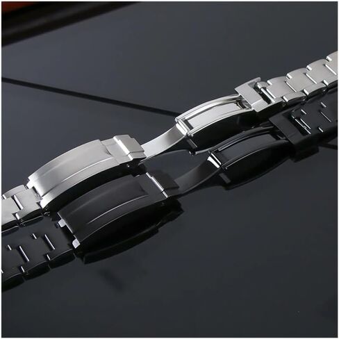 20mm Watch Band fit For Seiko NH35 Submariner Case 904L Stainless Steel Watch Strap Glide Lock Buckle For Silver Oyster Bracelet Premium Quality Watch Strap in Kuwait