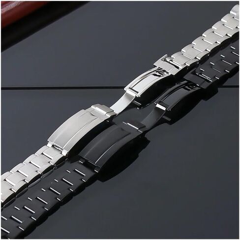 20mm Watch Band fit For Seiko NH35 Submariner Case 904L Stainless Steel Watch Strap Glide Lock Buckle For Silver Oyster Bracelet Premium Quality Watch Strap in Kuwait