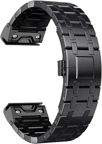22mm 26mm Quick Fit Strap For Garmin Fenix 8 51mm 7X 7 Pro Fenix 6X 6 5X 5Plus Tactix 7 Metal Link Bracelet For Garmin fenix 3 3hr D2 Watchbands in Saudi Arabia