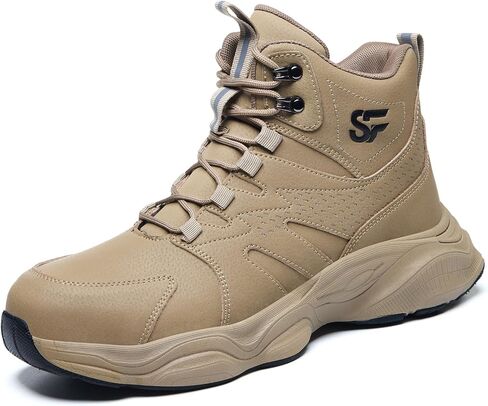 Steel Toe Shoes for Men, Work Shoes for Men,Indestructible Steel Toe Boots,Industry Construction Safety Work Boots for Men,Puncture Proof Construction Safety Shoes in Saudi Arabia
