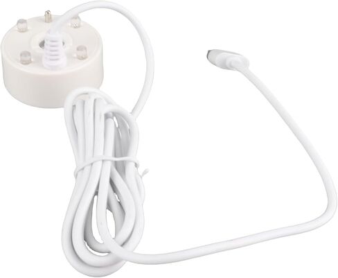 جهاز صنع الرذاذ بالموجات فوق الصوتية، جهاز صنع الضباب، نافورة المياه مع 4 أضواء LED ملونة لخزانات الأسماك الداخلية والخارجية، ديكور الهالوين (أبيض) in Kuwait