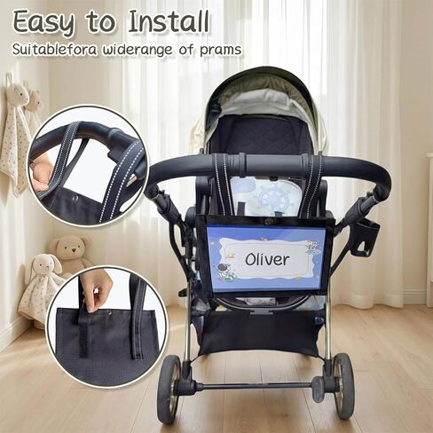 Amusement Park Family Sign Stroller Identifier, Personalized up Identifier Theme Parks Tag Kit, Stroller Name Tag in Kuwait