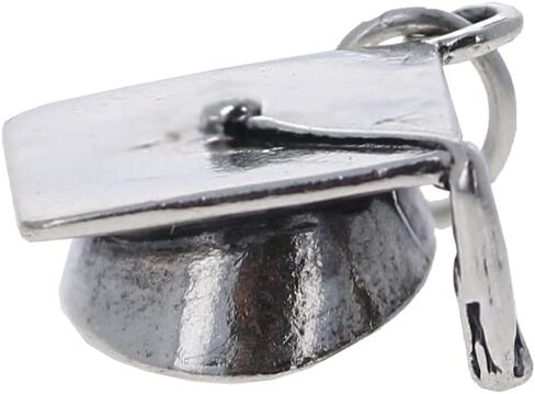 Graduation Charms, Sterling Silver, Graduation Cap Charm, 12mm, 925 in Saudi Arabia