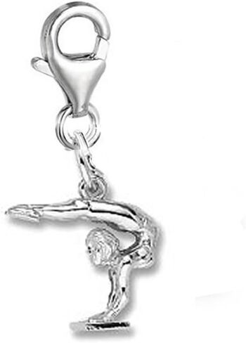 Sexy Sparkles Gymnast Clip On For Bracelet Charm Pendant for European Charm Jewelry with Lobster Clasp in Kuwait