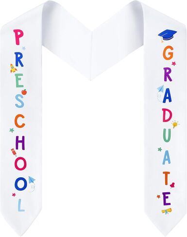 Preschool Graduation Sash, Unisex Kindergarten Graduation Stole for Kids Graduation Gifts in Kuwait
