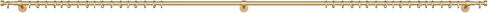 TWOPAGES 1" Heavy Duty 32-72" Adjustable Curtain Rod with Rings, Gold | Seamless Rod Design, Smooth & Quiet Gliding, Heavy Duty Carbon Steel, Secure Wall Mount, Easy Telescopic Adjustment in Saudi Arabia