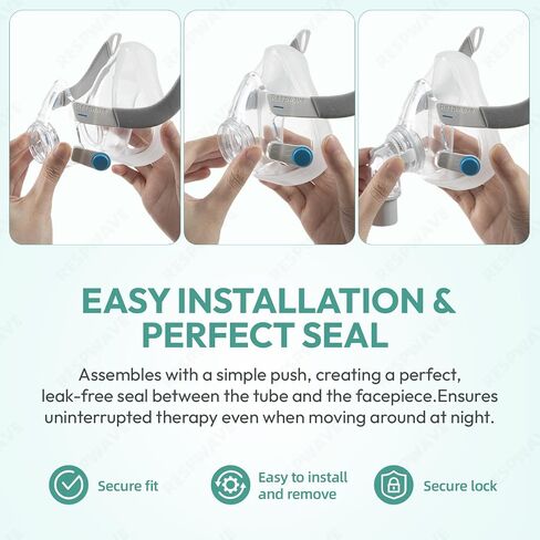 Replacement Frame Compatible with Airfit & Airtouch F20 Full Face Mask, Soft Padding for Facial Fit, Sturdy CPAP Supplies and Accessories (Frame Only: No Elbow/Cushion/Headgear), 1 Pack in Saudi Arabia