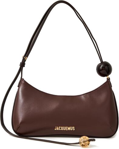 Jacquemus Women's Le Bisou Perle Bag, Medium Brown, One Size in Saudi Arabia