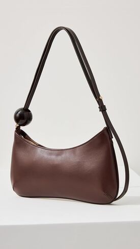 Jacquemus Women's Le Bisou Perle Bag, Medium Brown, One Size in Saudi Arabia