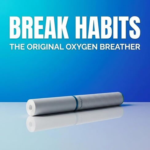 QuitGo Soft-Tip Smokeless Vapor-Less Inhaler | 100% Natural, Nicotine-Free Inhaler for Oral Support Habit Replacement When You Want to Quit Smoking (3 Pack, Oxygen Inhaler) in Saudi Arabia