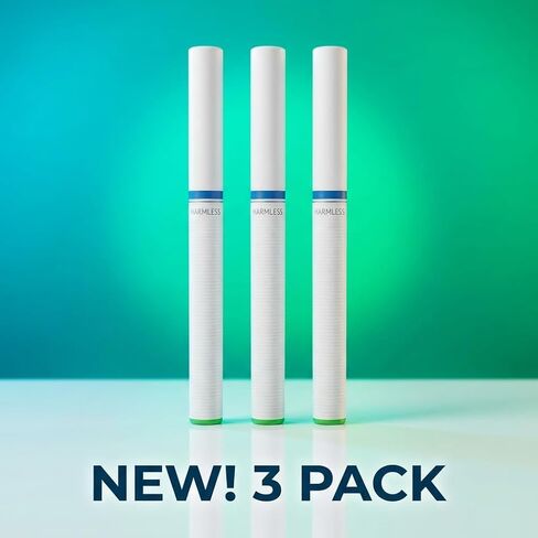 QuitGo Soft-Tip Smokeless Vapor-Less Inhaler | 100% Natural, Nicotine-Free Inhaler for Oral Support Habit Replacement When You Want to Quit Smoking (3 Pack, Oxygen Inhaler) in Saudi Arabia